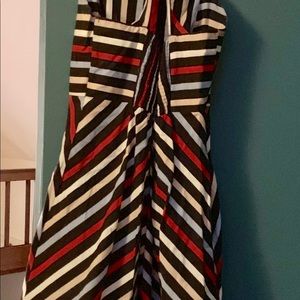 Multi striped sundress with pockets